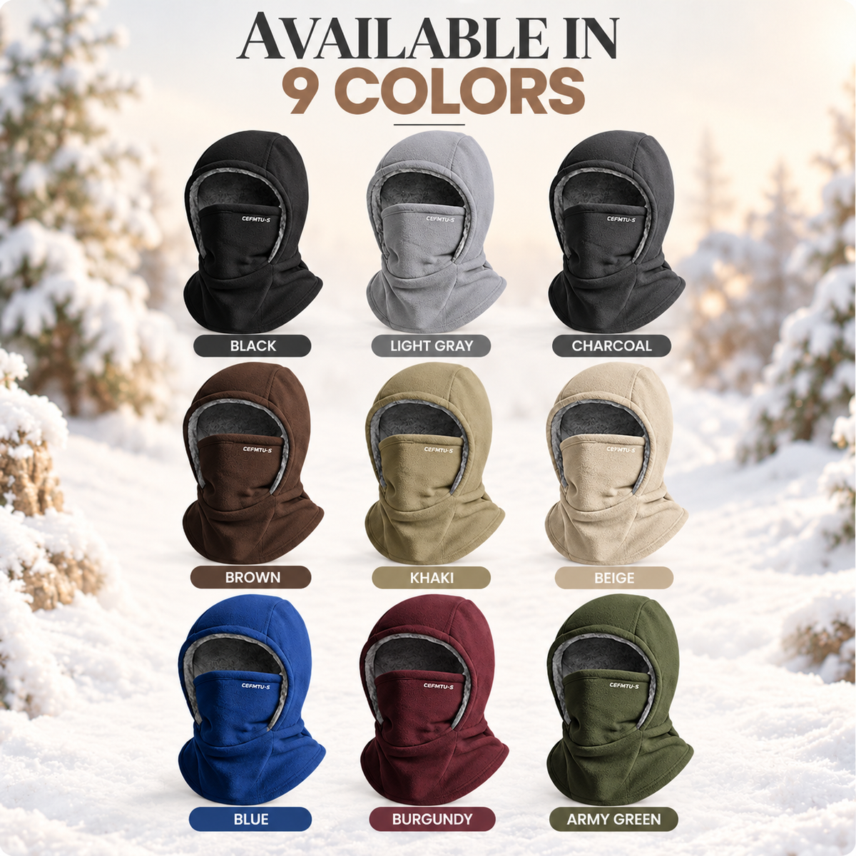 🧣🔥LAST DAY 70% OFF ✨Windproof 3-in-1 Winter Hat, Mask & Neck Warmer