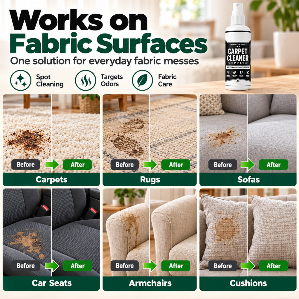 🧼Deep Clean Carpet & Upholstery Spray – Target Stains on Rugs, Sofas & Car Seats