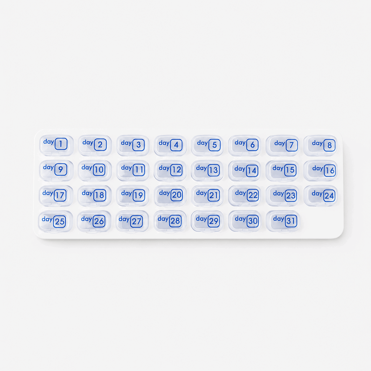 Cookavelle® Monthly Pill Organizer with Lid Travel Case for Vitamins & Medications