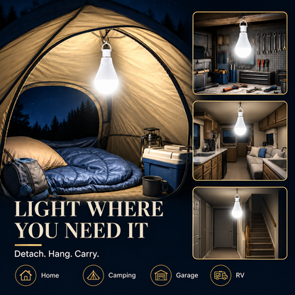 💡🔥LAST DAY 50% OFF ✨Rechargeable Emergency Light Bulbs – Stay Lit During Outages