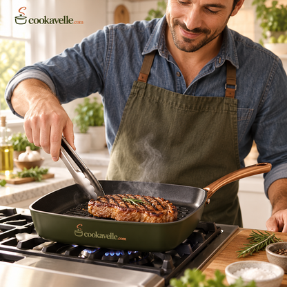 Cookavelle® Signature Square Grill Pan