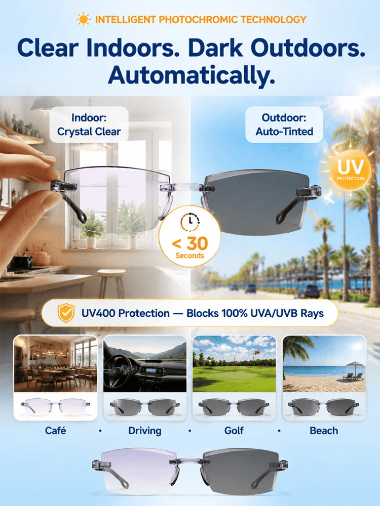🔥LAST DAY 50% OFF ✨[Regain Your Youthful Vision] Smart Zoom Diamond-Cut Reading Glasses