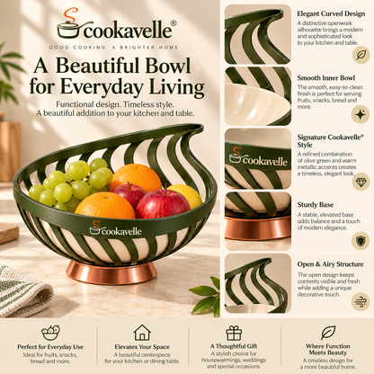 Cookavelle® Signature Sculpted Fruit Bowl