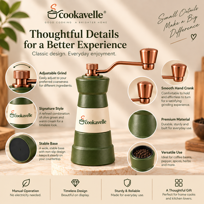 Cookavelle® Heritage Hand-Crank Grinder