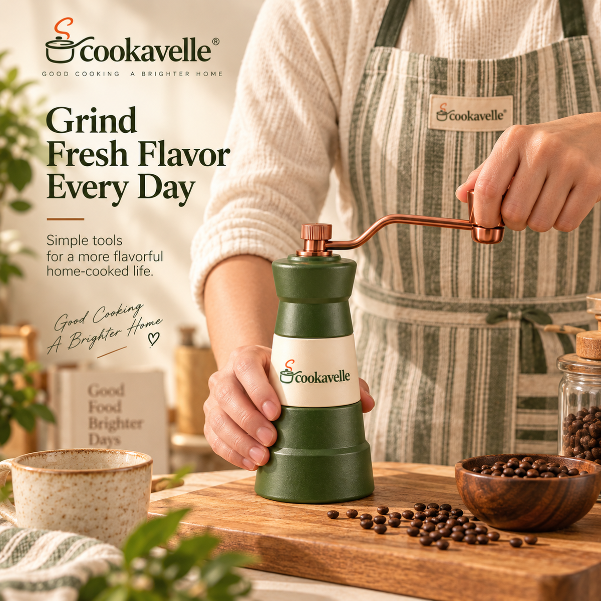 Cookavelle® Heritage Hand-Crank Grinder