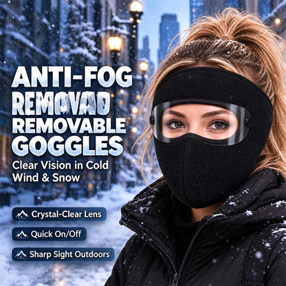 Cookavelle® Fleece-Lined Winter Face Mask with Detachable Goggles upsell