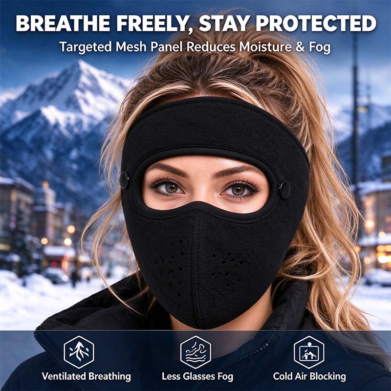 Cookavelle® Fleece-Lined Winter Face Mask with Detachable Goggles upsell