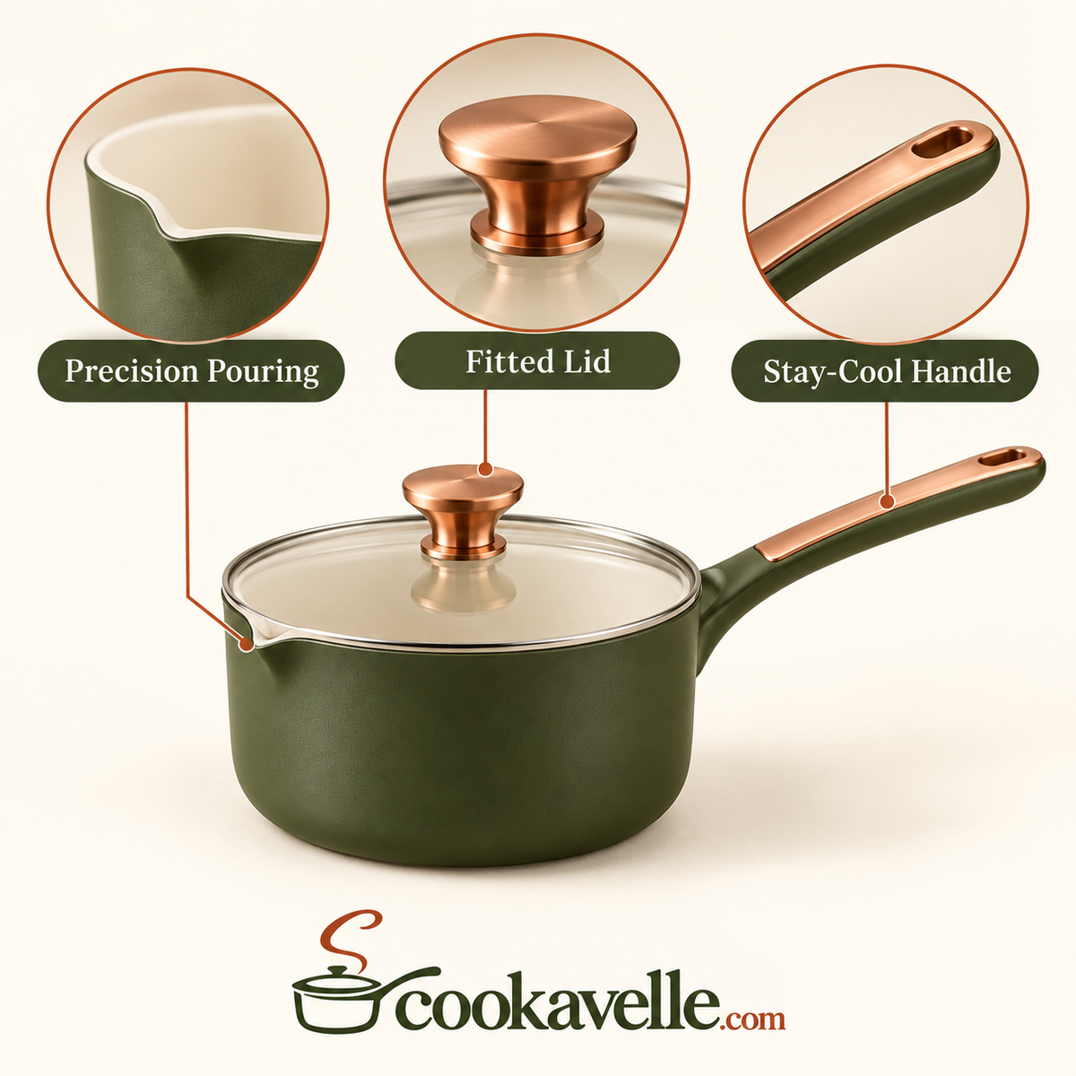Cookavelle® Everyday Saucepan with Lid