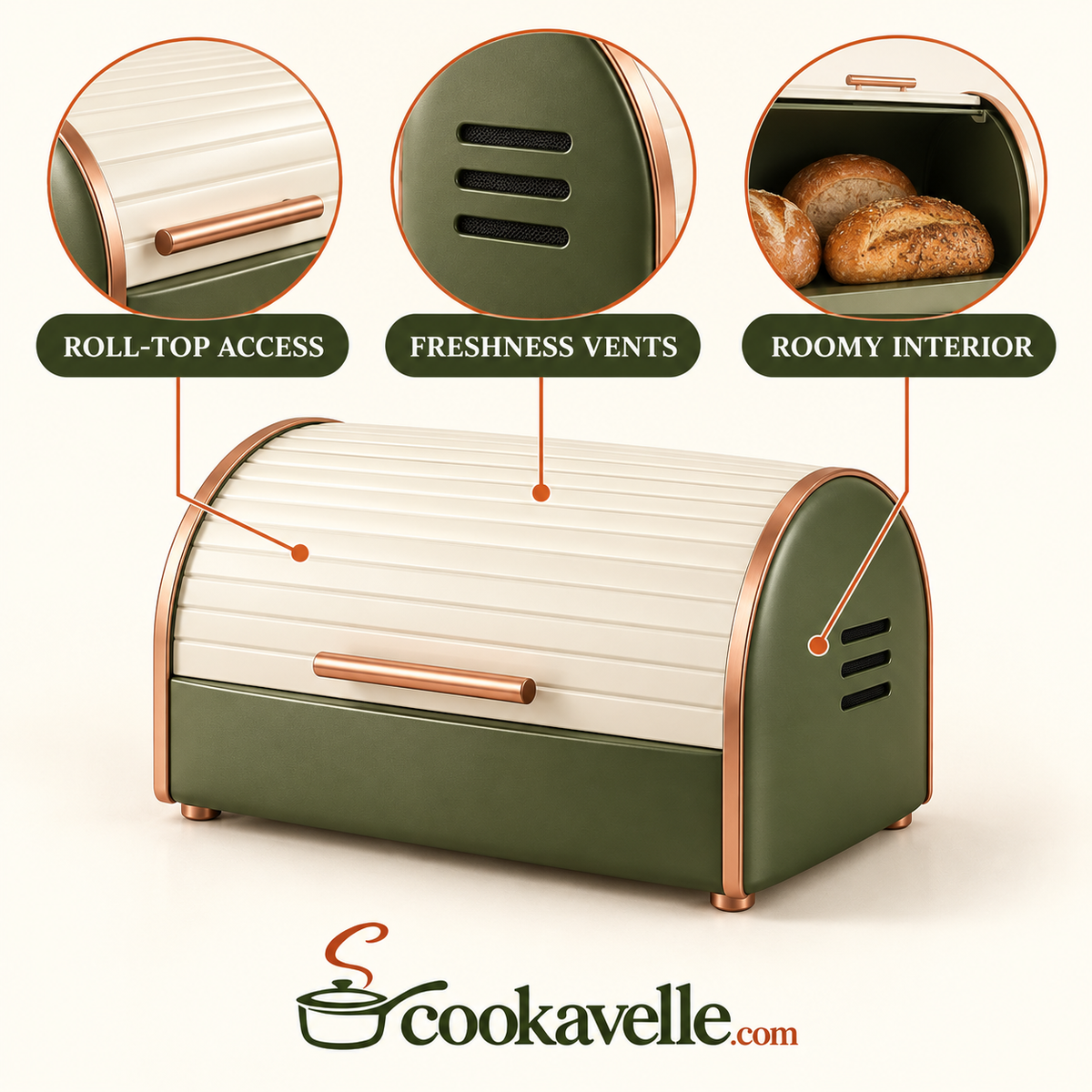 Cookavelle® Heritage Bread Box