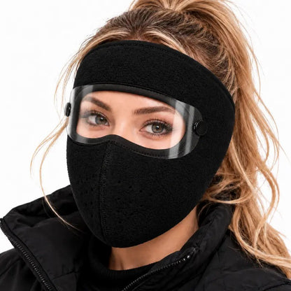 Cookavelle® Fleece-Lined Winter Face Mask with Detachable Goggles upsell
