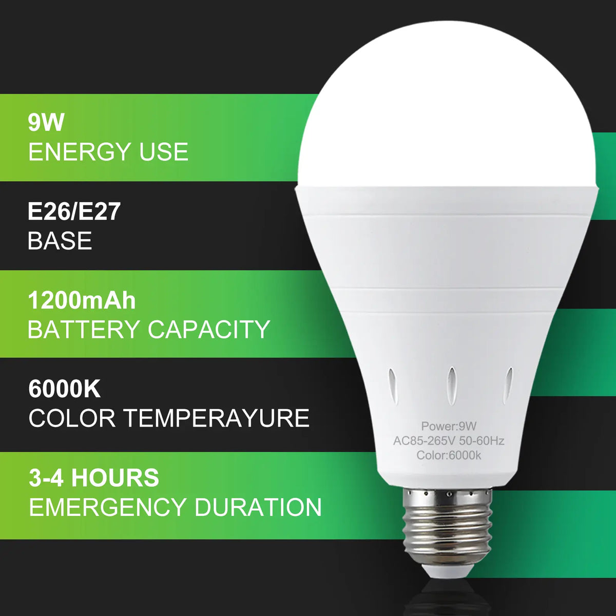 💡🔥LAST DAY 50% OFF ✨Rechargeable Emergency Light Bulbs – Stay Lit During Outages