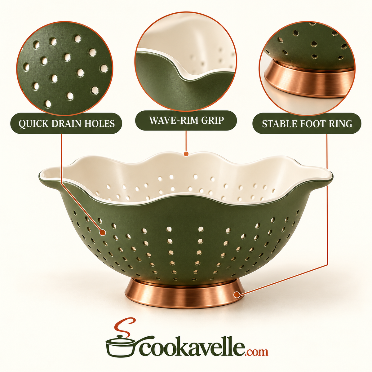 Cookavelle® Everyday Colander
