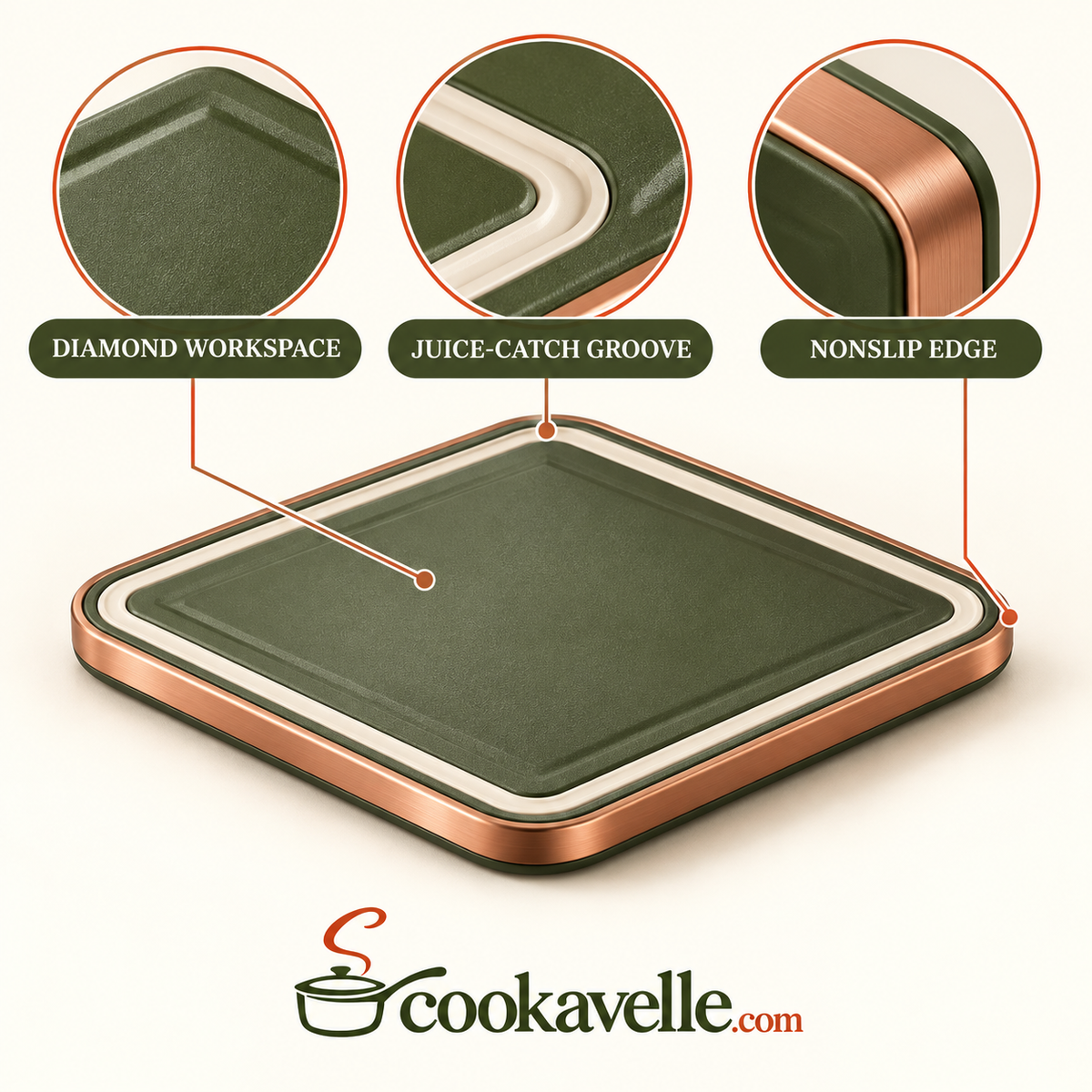 Cookavelle® Signature Hexagon Serving Tray
