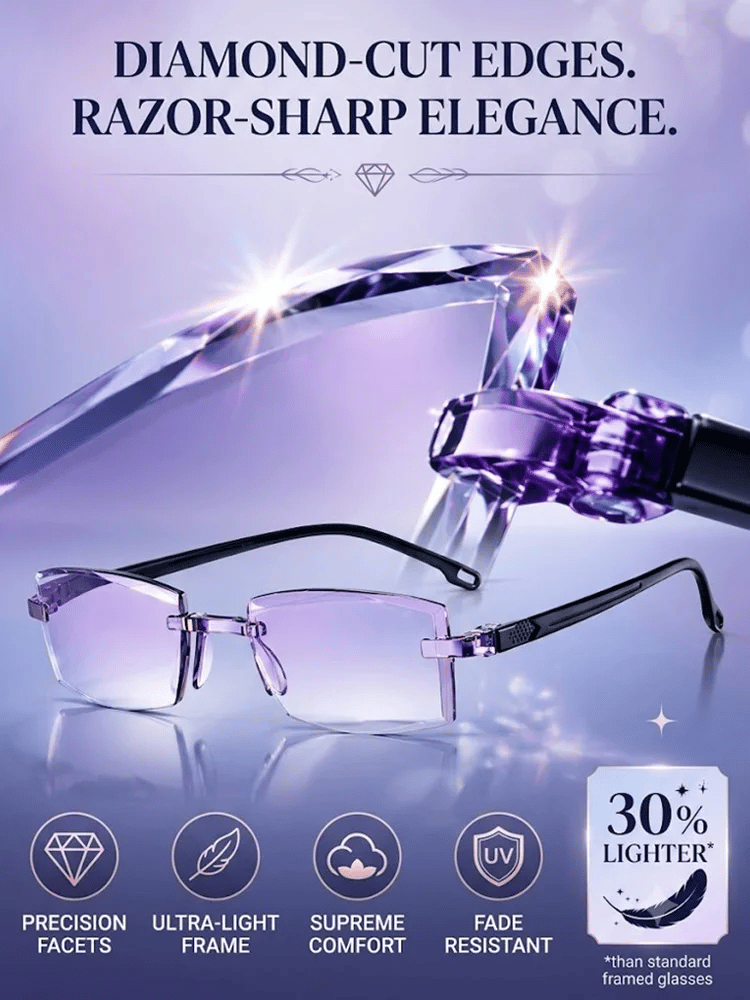 🔥LAST DAY 50% OFF ✨[Regain Your Youthful Vision] Smart Zoom Diamond-Cut Reading Glasses