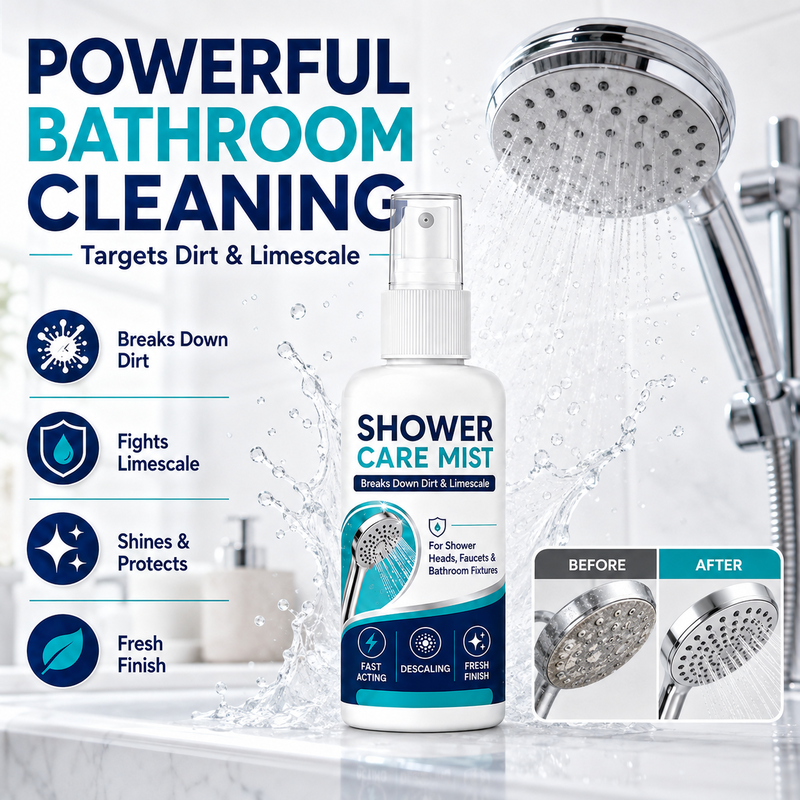 🔥LAST DAY 70% OFF ✨ Shower Limescale Remover Spray – Tackle Hard Water Buildup