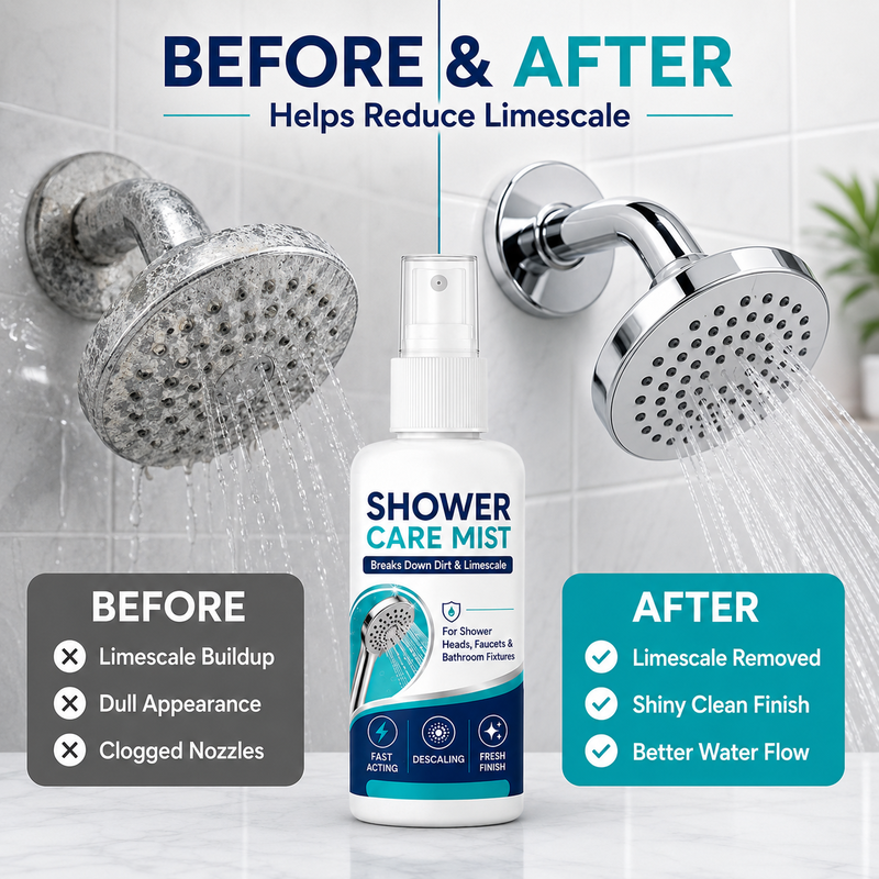 🔥LAST DAY 50% OFF ✨ Shower Limescale Remover Spray – Tackle Hard Water Buildup