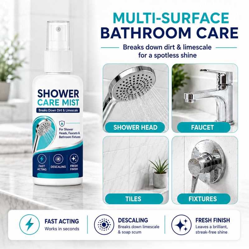 🔥LAST DAY 70% OFF ✨ Shower Limescale Remover Spray – Tackle Hard Water Buildup