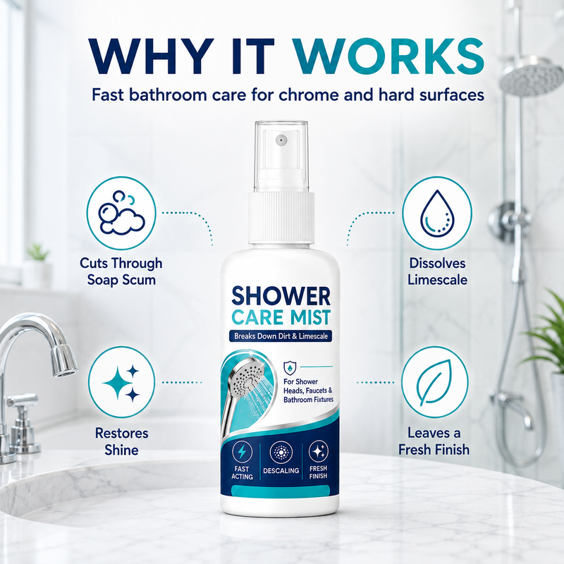 🔥LAST DAY 70% OFF ✨ Shower Limescale Remover Spray – Tackle Hard Water Buildup