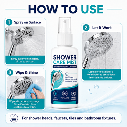 🔥LAST DAY 50% OFF ✨ Shower Limescale Remover Spray – Tackle Hard Water Buildup